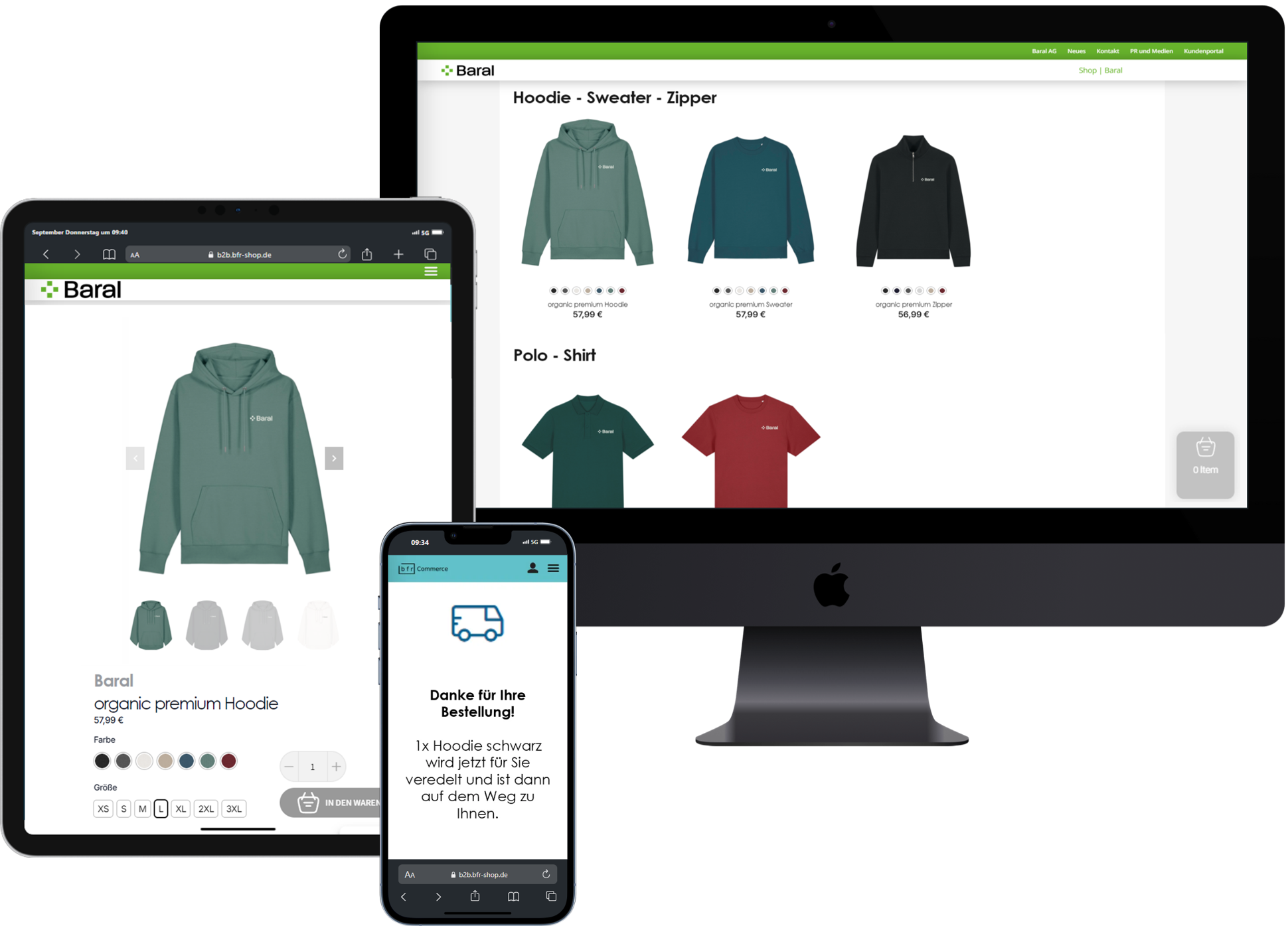 Teamwear im eigenen Onlineshop - bfr Commerce