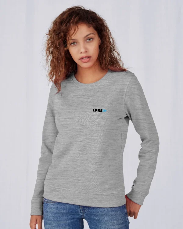 Sweater modegrau </br> bestickt