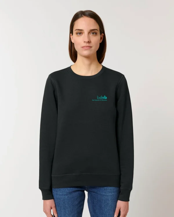 Sweater milanoschwarz </br> bestickt