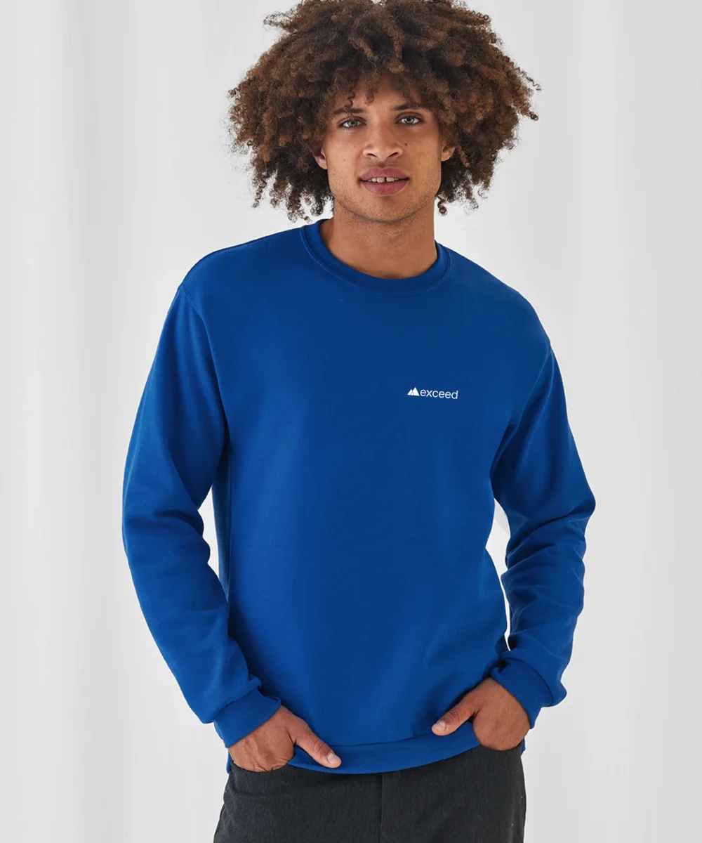 Sweater königsblau  bestickt