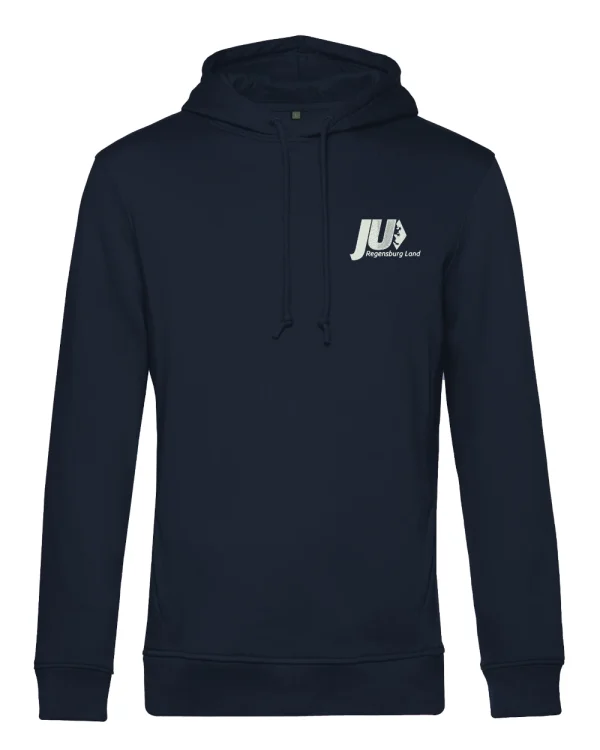 Hoodie navyblau </br> bestickt
