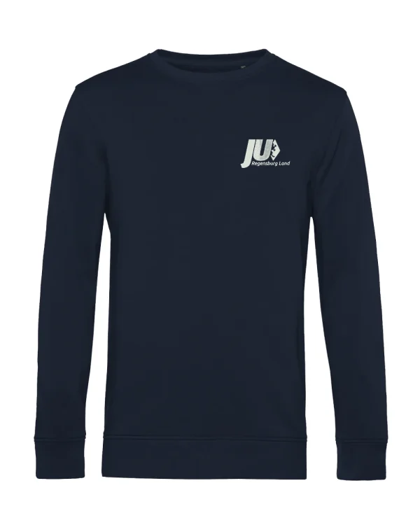 Sweater navyblau </br> bestickt