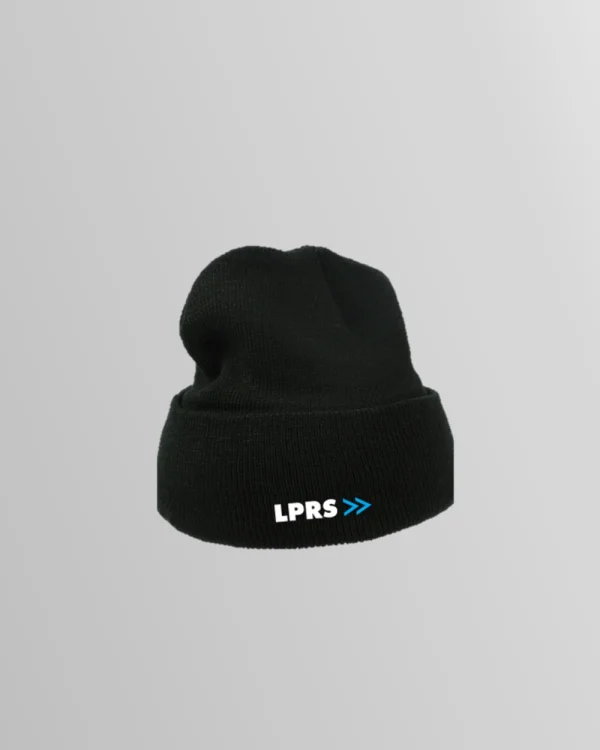Beanie milanoschwarz </br> bestickt