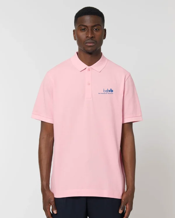 Polo rosa </br> bestickt