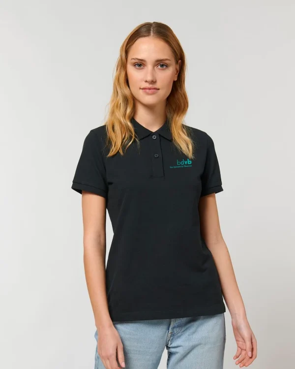 Polo milanoschwarz </br> bestickt