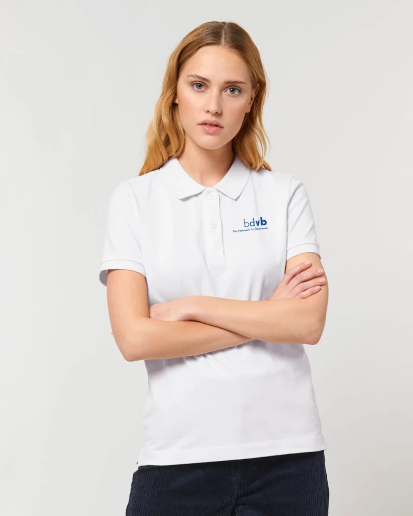 Polo kristallweiß  bestickt