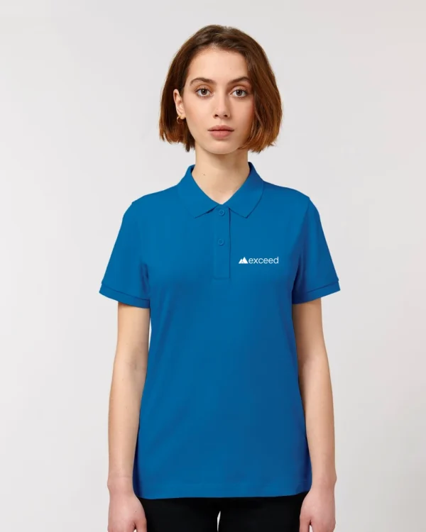 Polo königsblau </br> bestickt