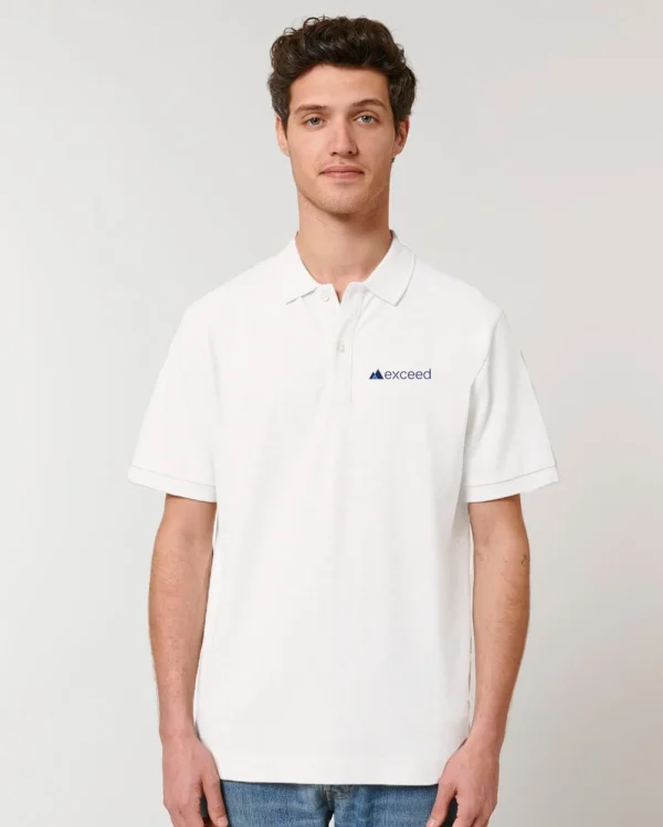 Polo kristallweiß </br> bestickt