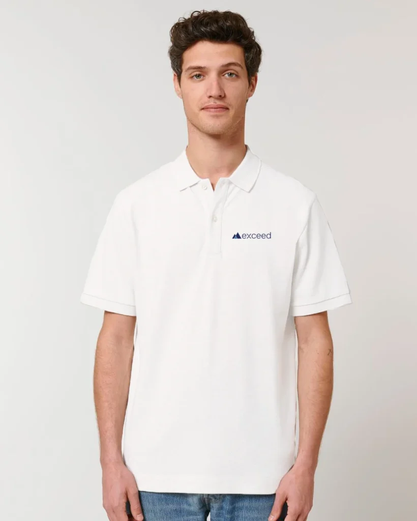 Polo kristallweiß  bestickt